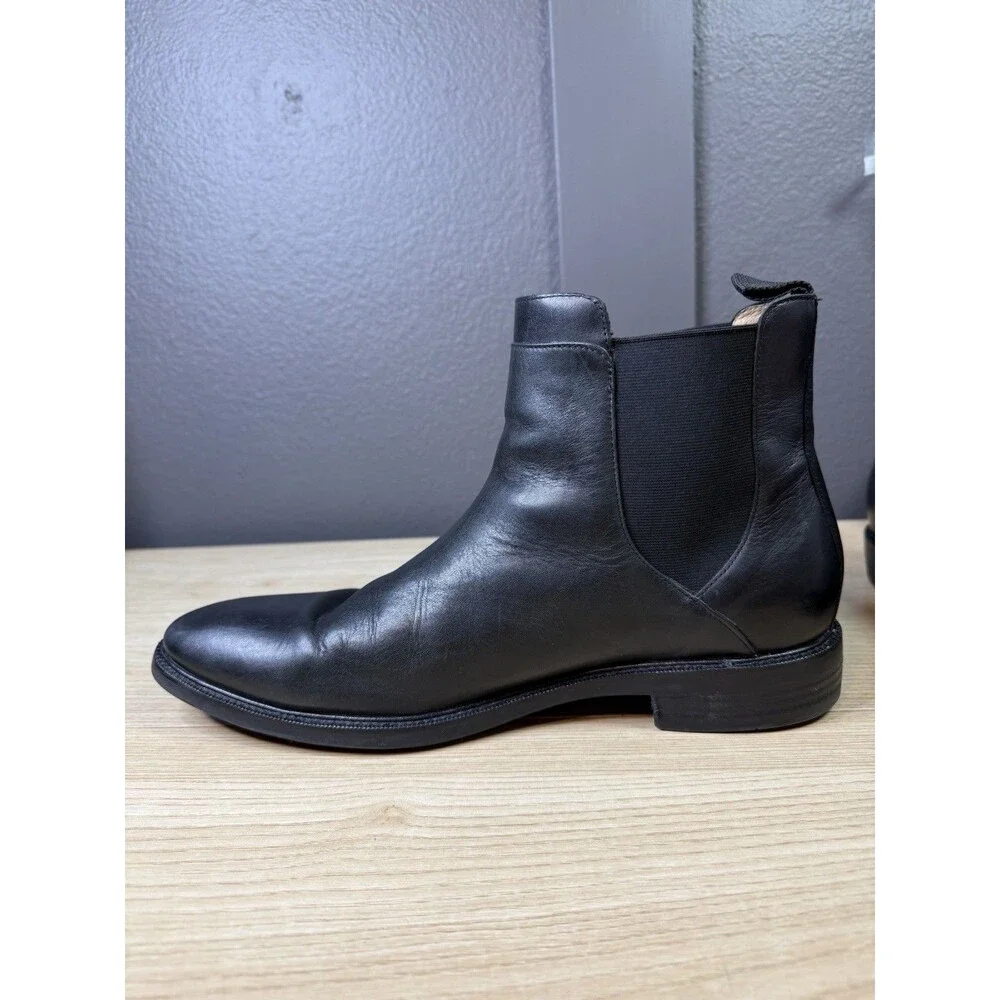 Cole Haan Grand Os Chelsea Ankle Boots Black Leather Men's Size 11 Event C20162